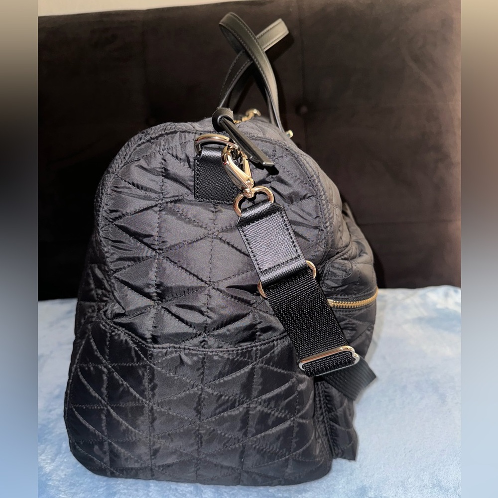 Kate Spade Carmella Quilted Weekend/Travel Bag Black - Picture 3 of 8